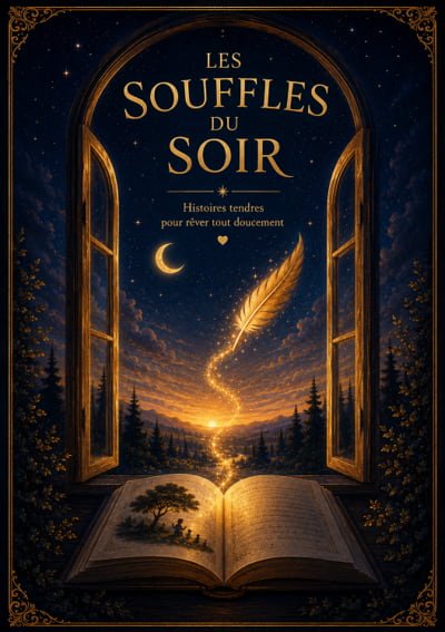 Le livre Les souffles du soir est une compilation de petites histoires pour accompagner les enfants avant le sommeil.
