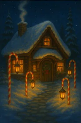Maison du Père Noël au Pays de Noêl