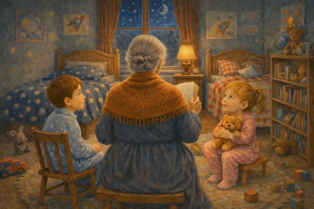 Livre pour le coucher d’un enfant raconté par Mamie Jeanne