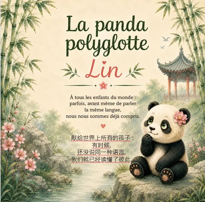 Lin la panda polyglotte pour apprendre une langue étrangère dès l’enfance