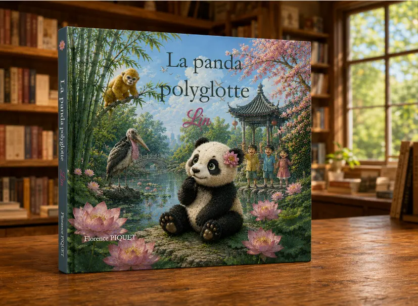Livre bilingue Lin la panda polyglotte